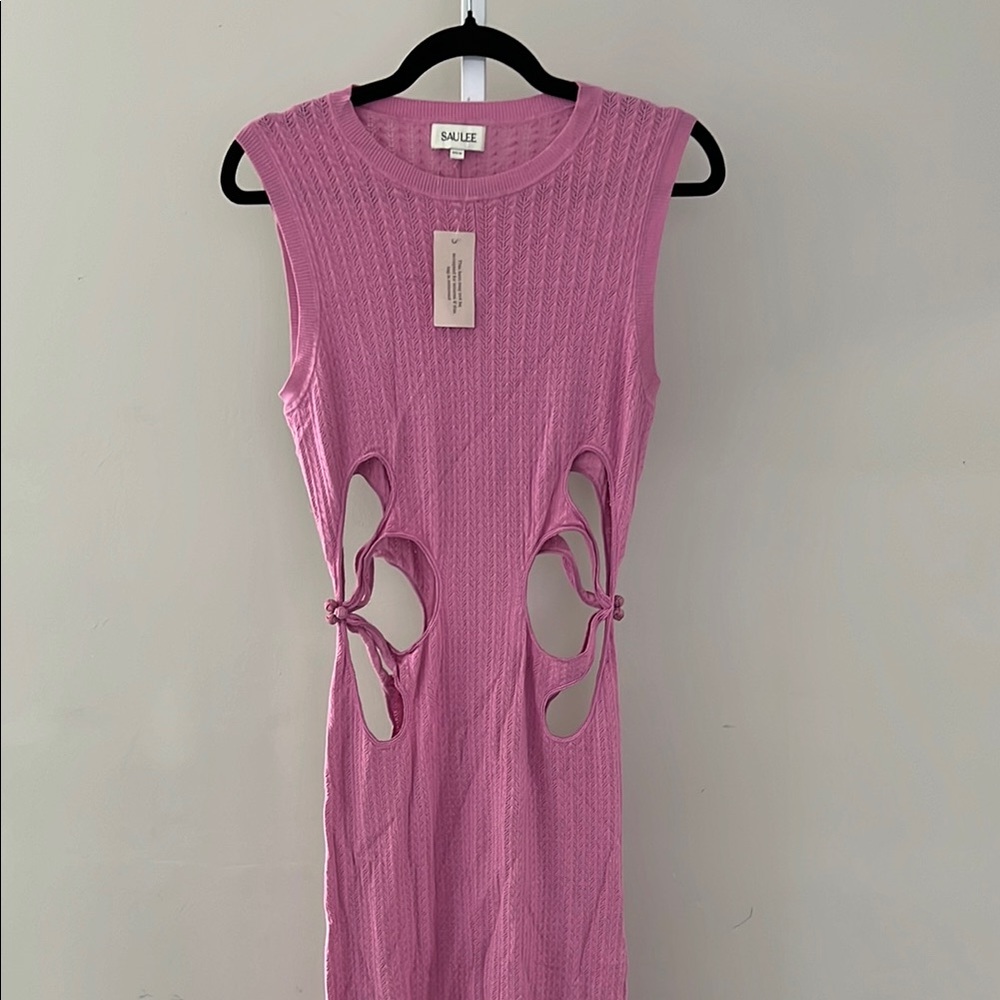 SAULEE DARIA KNIT DRESS taffy pink - Picture 4 of 10